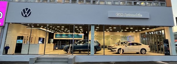 상인동 지역으로 새롭게 이전한 폭스바겐 남대구 전시장의 전경. ⓒ 폭스바겐 코리아