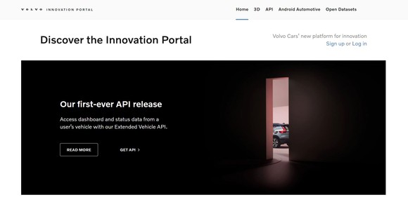 이노베이션 포털_메인화면. ⓒ 볼보자동차코리아