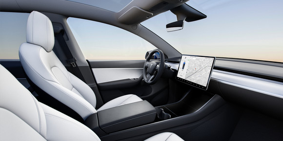 심플하고 깔끔한 인테리어의 Model Y. ⓒ 테슬라 코리아