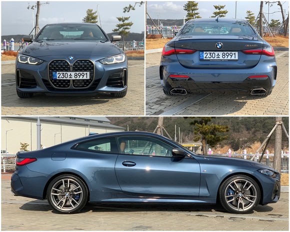 뉴 4시리즈는 길고 넓은 차체와 짧은 오버행의 조화로 거듭난 역동적인 비율을 자랑한다. = 노병우 기자