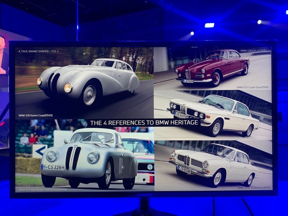 수직형 키드니 그릴의 모티브가 된 BMW의 전설적인 쿠페 모델들. = 노병우 기자