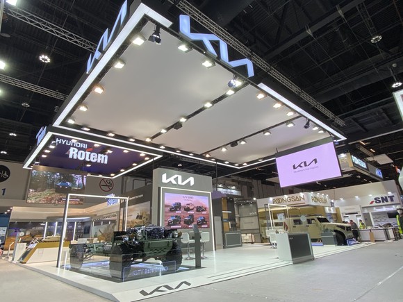 IDEX 2021 기아 전시관 전경. ⓒ 기아