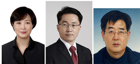 왼쪽부터 고세림 디지털소통센터장, 이호준 산업정책비서관, 전효관 문화비서관. ⓒ 청와대