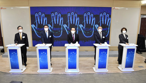 수소생태계 구축 퍼포먼스 기념사진. ⓒ 현대자동차그룹