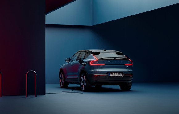 볼보자동차 브랜드 최초의 100% 순수 전기차 전용 모델인 C40 리차지. ⓒ 볼보자동차코리아