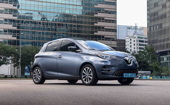 한국자동차전문기자협회에서 올해 최고의 전기차 세단으로 평가받은 르노 조에. ⓒ 르노삼성자동차