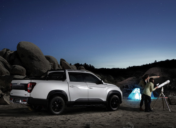 더 뉴 렉스턴 스포츠 칸 후측면. ⓒ 쌍용자동차