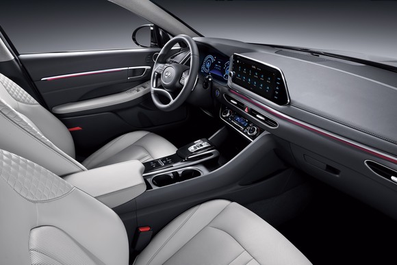 2021 쏘나타 센슈어스 내부 모습. ⓒ 현대자동차