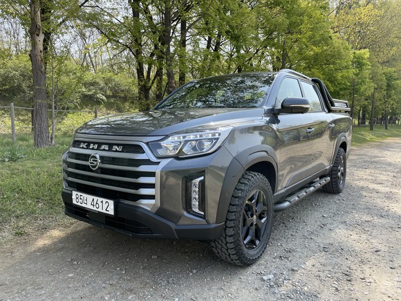 더 뉴 렉스턴 스포츠 칸은 더욱 익사이팅하고 강인한 이미지의 정통 픽업 스타일이다. = 노병우 기자