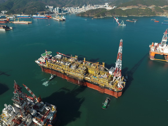 대우조선해양이 건조한 FPSO. ⓒ 대우조선해양