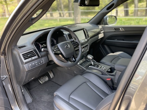 더 뉴 렉스턴 스포츠 칸 내부 모습. = 노병우 기자