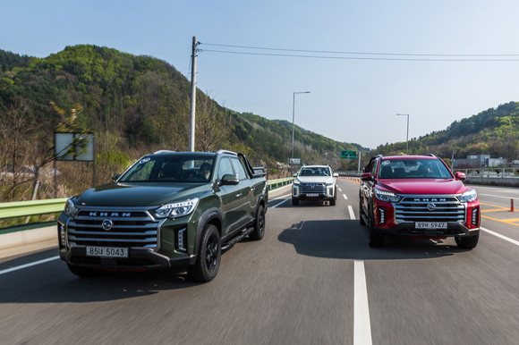 더 뉴 렉스턴 스포츠&칸은 2019년 출시 이후 디자인 아이덴티티를 통합해 탄생한 페이스리프트 모델이다. ⓒ 쌍용자동차