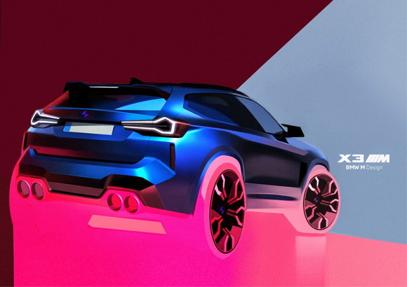 BMW X3 M 차량 렌더링 이미지. ⓒ 한국타이어