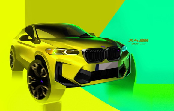 BMW X4 M 차량 렌더링 이미지. ⓒ 한국타이어