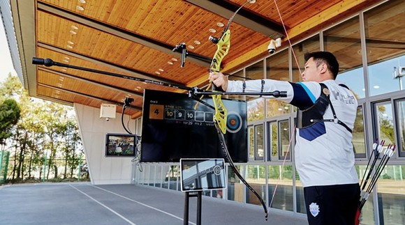 점수 자동 기록 장치는 정밀 센서 기반의 전자 과녁을 적용, 점수를 자동으로 판독하고 저장하는 기술이다. ⓒ 현대자동차그룹