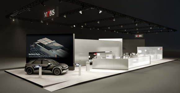 IAA 모빌리티 2021에 참가한 현대모비스의 전시장 모습. ⓒ 현대모비스