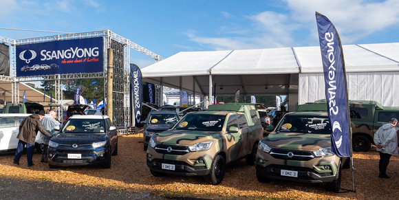 뉴질랜드 최대 농업박람회인 필드데이에 마련된 쌍용차 브랜드 부스. ⓒ 쌍용자동차