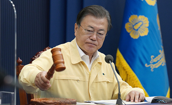 문 대통령은 "우리의 혁신 역량은 국제사회에서 최고 수준으로 평가 받고 있다"고 말했다. ⓒ 청와대