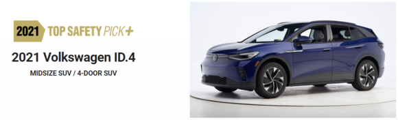 ID.4가 미국 고속도로 안전보험협회(IIHS)로부터 최고 안전 등급을 획득했다. ⓒ 폭스바겐 코리아