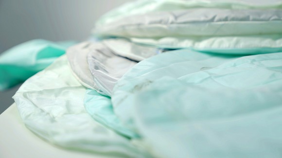 리스타일 2021 프로젝트에 사용된 자동차 폐기물(에어백). ⓒ 현대자동차