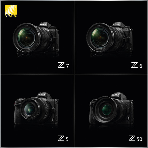 Z 시리즈 미러리스 카메라 4종. ⓒ 니콘이미징코리아