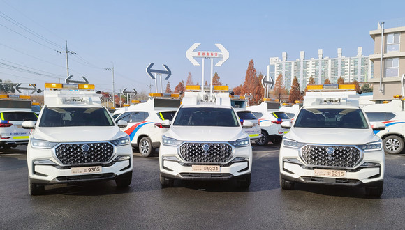 쌍용차가 올 뉴 렉스턴을 한국도로공사의 안전 순찰차량으로 공급한다. ⓒ 쌍용자동차