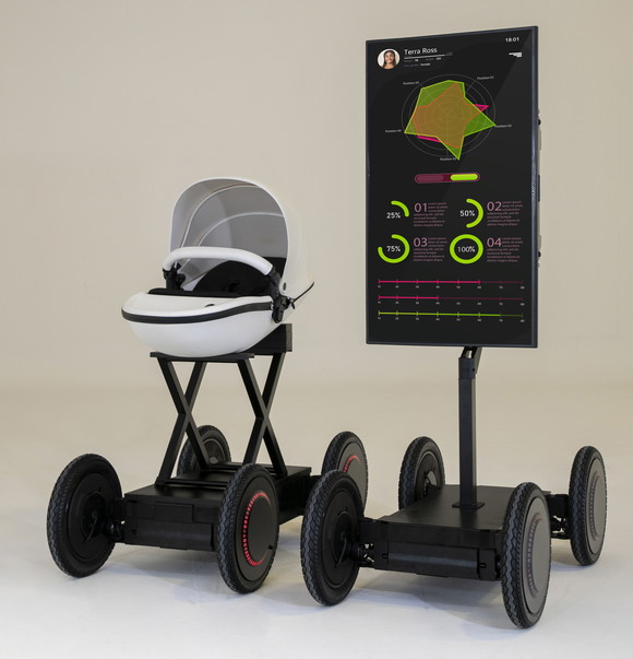 모베드 플랫폼의 크기를 사람이 탑승 가능한 수준까지 확장하면 유모차, 레저용 차량 등 1인용 모빌리티로서도 다양하게 활용될 수 있다. ⓒ 현대자동차그룹