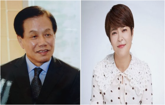 왼쪽부터 송대근 언론중재위 중재위원과 방송인 조혜련 씨. ⓒ 한양대 언론정보대학원 총동문회