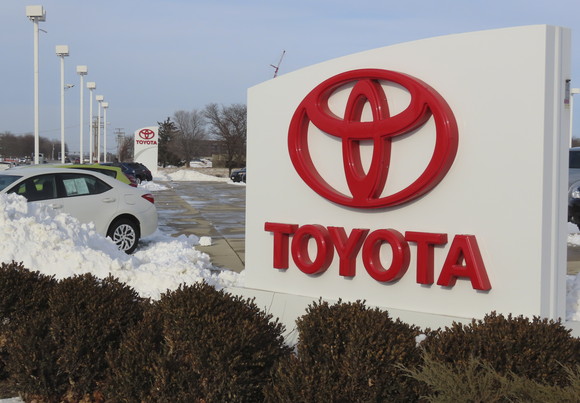 미국 일리노이주 앨곤퀸에 있는 토요타의 판매 대리점 모습. ⓒ 연합뉴스