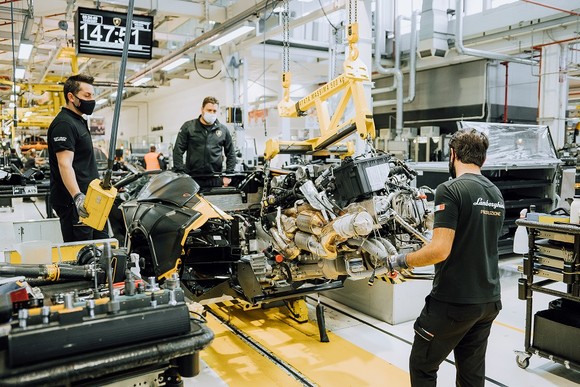 오토모빌리 람보르기니 공장. ⓒ 오토모빌리 람보르기니