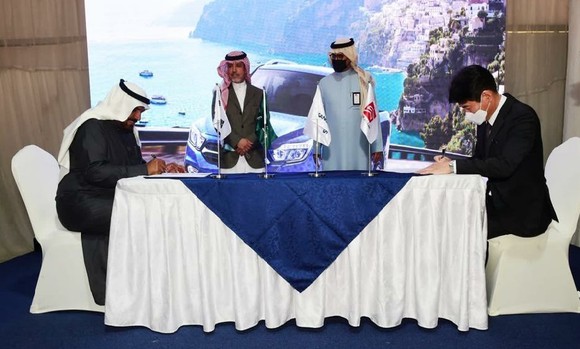 쌍용차가 사우디아라비아의 SNAM과 뉴 렉스턴 스포츠&칸, 올 뉴 렉스턴의 현지생산을 위한 부품 공급 계약을 체결했다. ⓒ 쌍용자동차