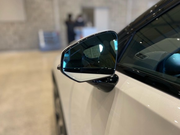 폴스타 2에 최초로 적용된 프레임리스 사이드미러. = 노병우 기자