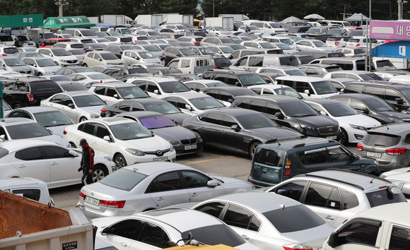 서울 동대문구 장한평 중고차시장. ⓒ 연합뉴스