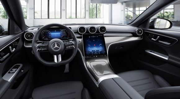 더 뉴 메르세데스-벤츠 C 300 AMG 라인 인테리어. ⓒ 메르세데스-벤츠 코리아