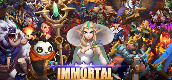 '이모탈'은 SLG(시뮬레이션 게임)와 RPG가 결합된 게임이다. ⓒ 엠게임