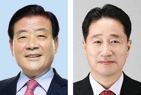 노기태 부산강서구청장(좌),김형찬 전 부산시 건축주택국장(우). ⓒ 프라임경제