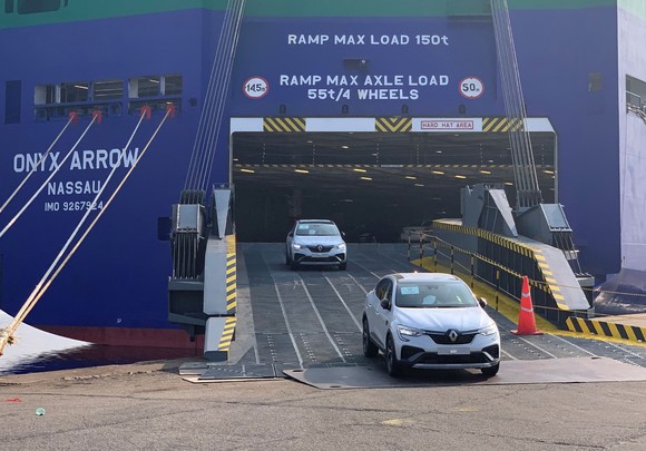 2021년 5월 초 프랑스 Le havre항에서 이동 중인 XM3. ⓒ 르노코리아자동차