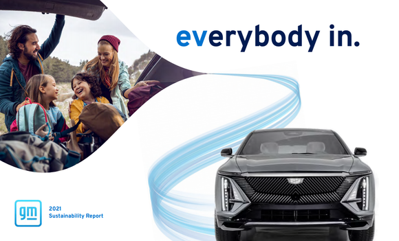 GM 2021 지속가능경영 보고서 표지 이미지. ⓒ 한국GM