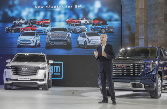 한국GM 경영정상화의 청사진을 제시하는 로베르토 렘펠 한국GM 사장. ⓒ 한국GM