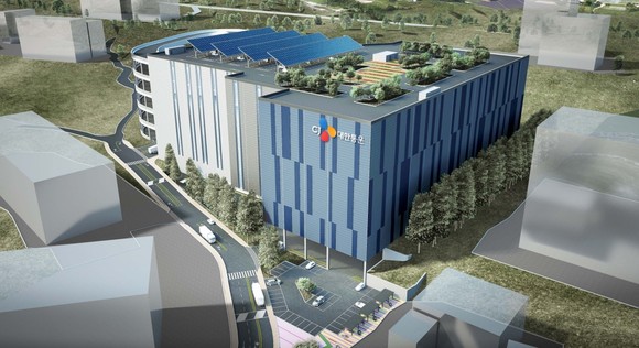 CJ대한통운이 매입한 용인남사 물류센터 조감도. ⓒ CJ대한통운