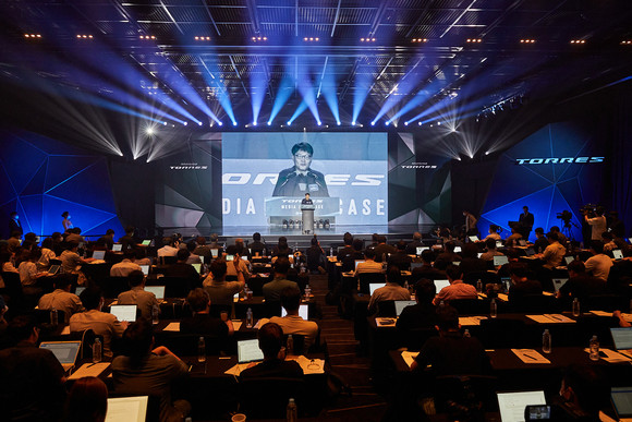 인사말을 하고 있는 쌍용차 정용원 관리인. ⓒ 쌍용자동차