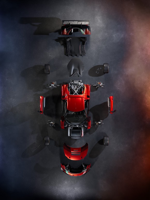 페라리의 엔지니어들은 296 GT3를 설계하면서 레이스와 프리 레이스(레이스가 시작되기 직전)에서 차량의 트랙 운영 속도를 높이는 데 초점을 맞췄다. ⓒ 페라리