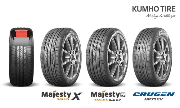 금호타이어가 타이어 공명 소음을 획기적으로 줄인 '공명음 저감 타이어'를 지속적으로 선보이고 있다. ⓒ 금호타이어
