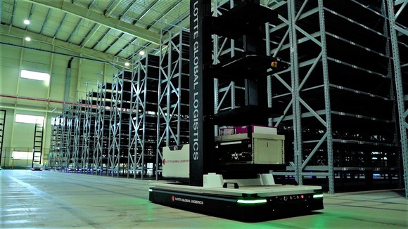 이천 자동화 센터는 입고·분류·출고 등 물류 프로세스 전 과정을 자동화했다. ⓒ 롯데글로벌로지스