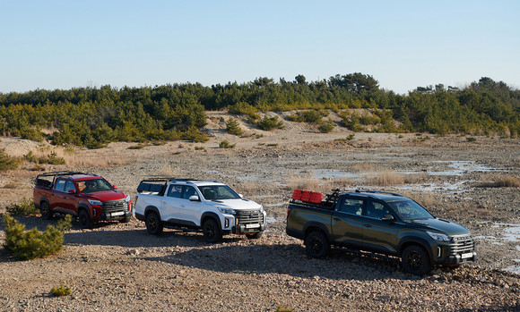 렉스턴 스포츠&칸이 국내 픽업트럭 시장의 고급화 이끌고 있다. ⓒ 쌍용자동차