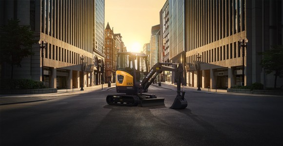 2.5톤급 전기 굴착기 ECR25. ⓒ 볼보그룹코리아