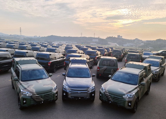 뉴 렉스턴 스포츠가 국군의 기동성을 강화하는데 중추적인 역할을 하고 있다. ⓒ 쌍용자동차