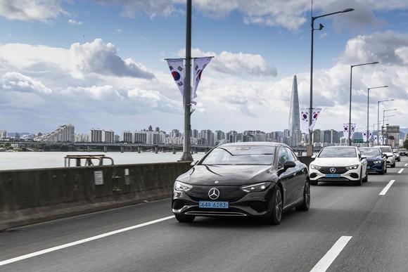 럭셔리 비즈니스 전기 세단 더 뉴 EQE. ⓒ 메르세데스-벤츠 코리아