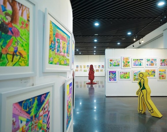 지난 2월17일 개최된 국내 첫 어린이 비카프 아트페어 당시 현장 장면. Ⓒ 베이비뉴스