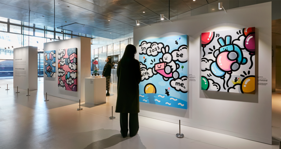 'MobED와 B.B.래빗의 신비로운 여행' 전시장 모습. ⓒ 현대자동차